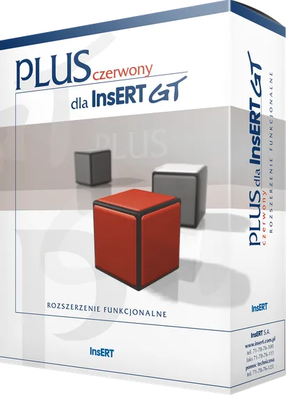 grafika dla strony Czerwony PLUS dla InsERT GT grafika strony Czerwony PLUS dla InsERT GT