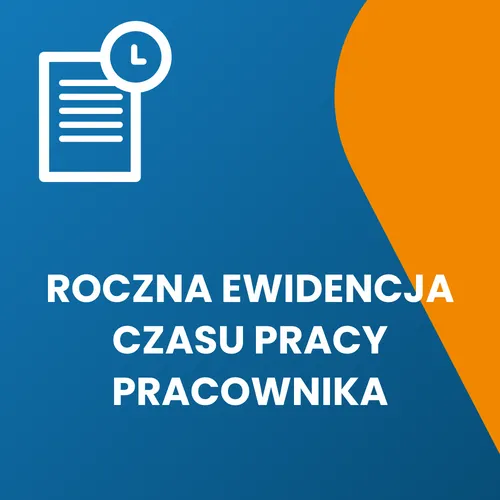 grafika strony Roczna Ewidencja Czasu Pracy Pracownika