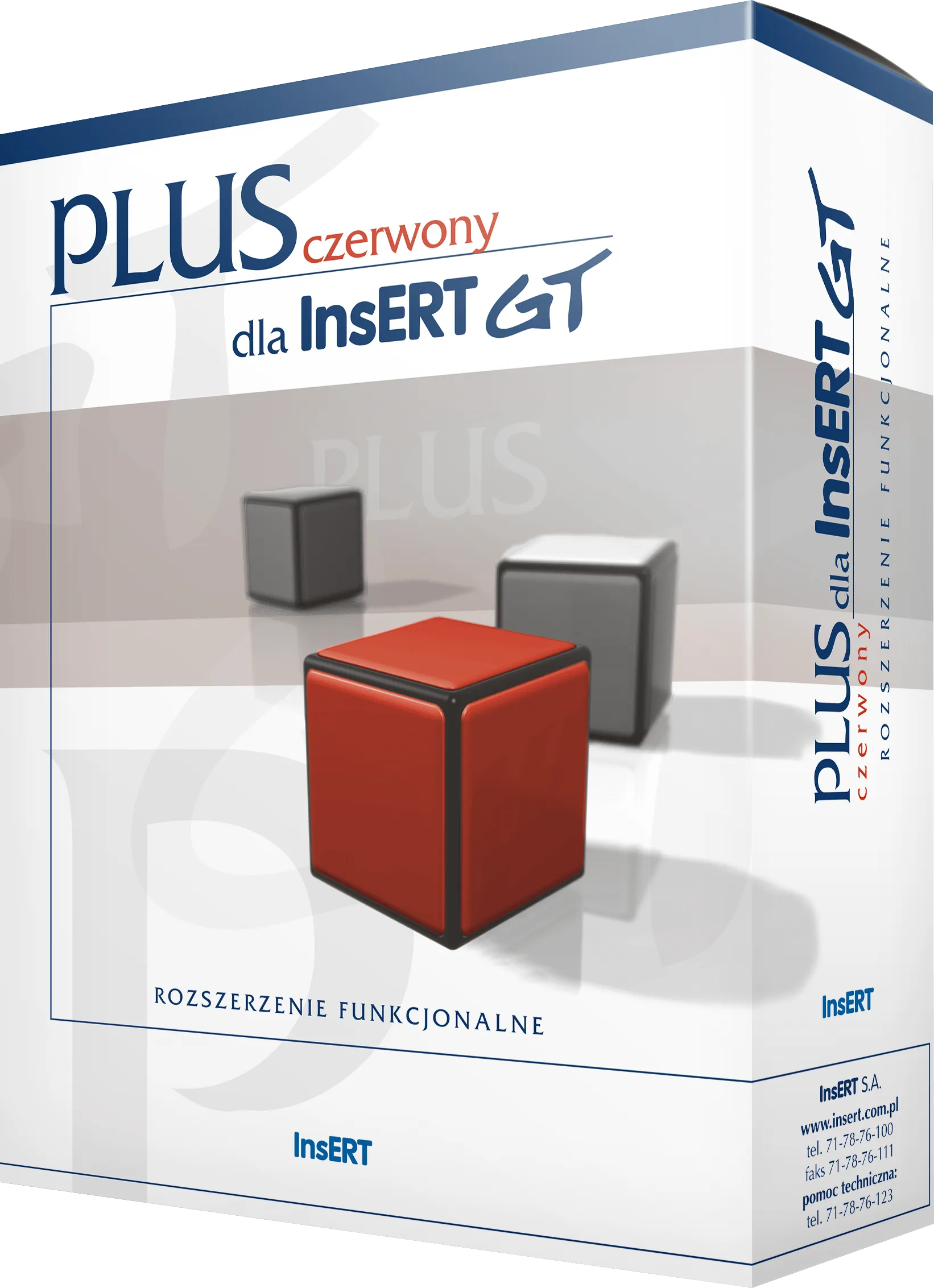 czerwony plus Insert GT pudełko