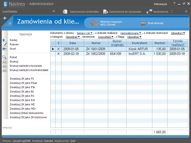 grafika dla sekcji Zamówienia w Navireo Zamówienia w Navireo