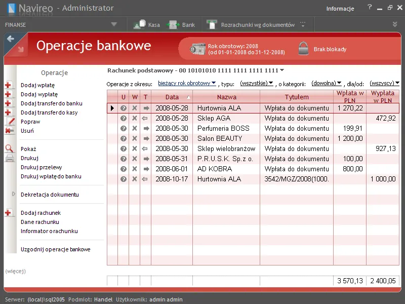 grafika dla sekcji Kasa i bank w Navireo Kasa i bank w Navireo