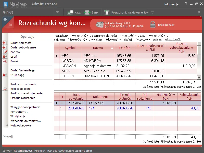 grafika dla sekcji Rozrachunki w Navireo Rozrachunki w Navireo