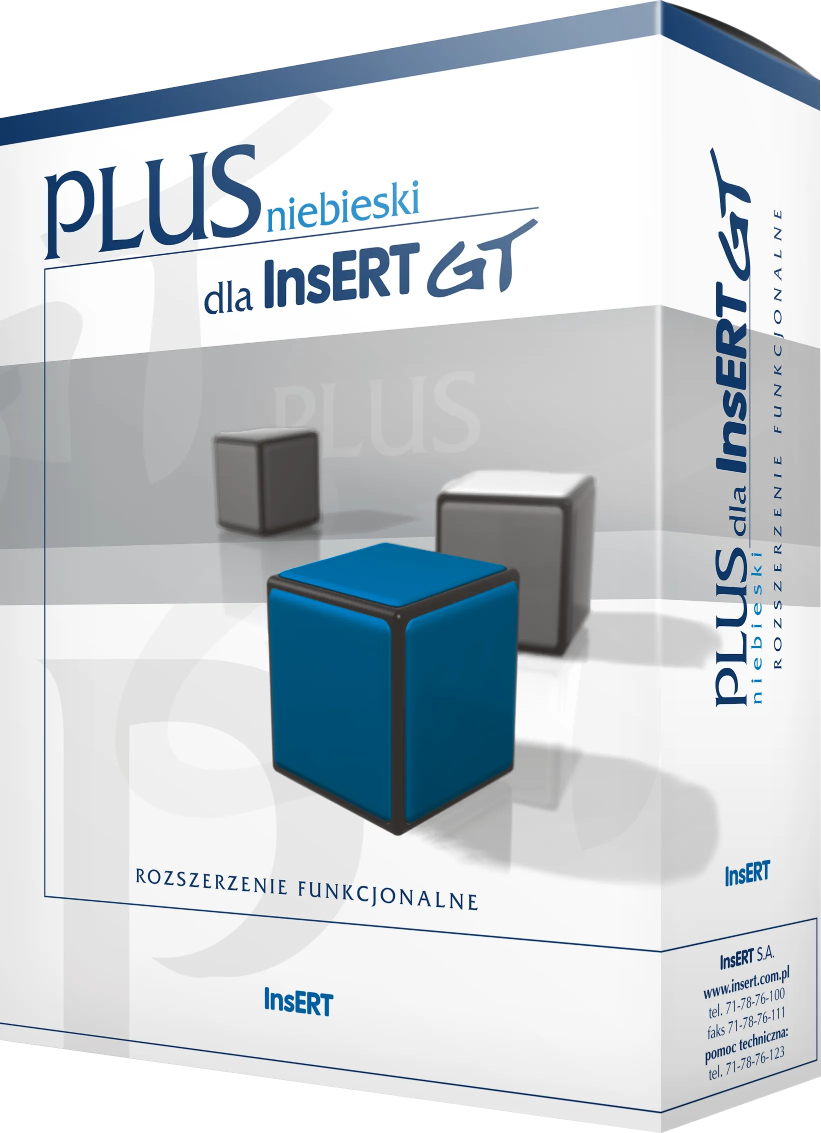 grafika pokazująca pudełko niebieski plus Insert GT pudełko niebieski plus Insert GT