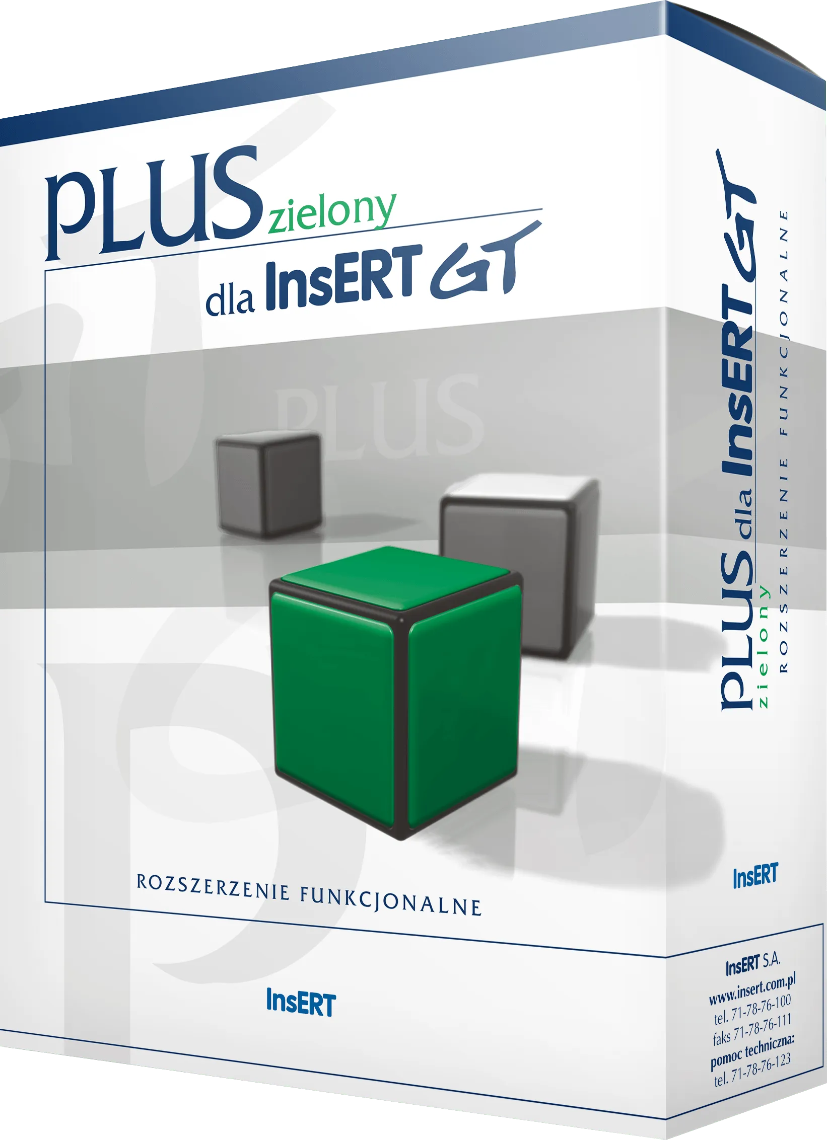 zielony plus Insert GT pudełko